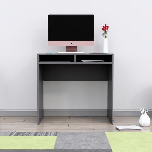 Image of Bniture Wooden Study Table for Home | Engineered Wood Laptop Study Table | Multi Purpose Office Desk for Laptop, Computer, Writing | Table for Study | Workstation Home & Office | Slate Grey