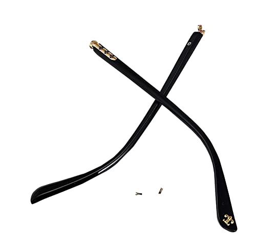 RYZGOJV 1 par de lentes de repuesto de metal para patillas de repuesto, marco de gafas de patillas y brazos, piernas-E01, Varios colores, Medium