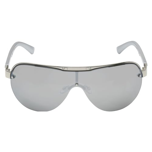 Image of Rocawear mens R1555 Metal Shield Uv400 Protective Aviator Pilot Sunglasses. Gifts for Men With Flair, 142 Mm Aviator Sunglasses