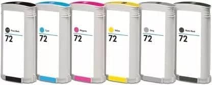 72 combo ink cartridge (130ML)coamptible with HP 72 for use in DesignJet T610 series,T620,T770,T770 HD,T790,T1100,T1300,T2300 eMFP&ePrint(matte black,photo black,cyan,yellow,magenta,grey)