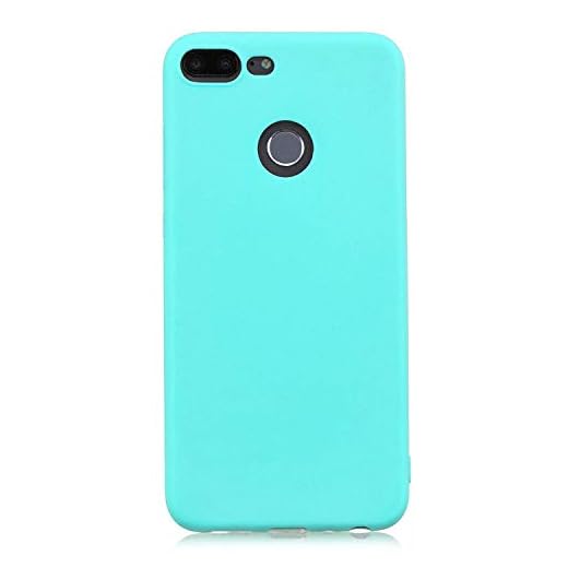 cuzz-fodral för Huawei Honor 9 Lite. med [ skärmskydd i härdat glas] TPU silikon tunn flexibel stötsäker stötdämpande yta smal gel skyddande skal, Bumper case, Huawei Honor 9 Lite, Ljusblått