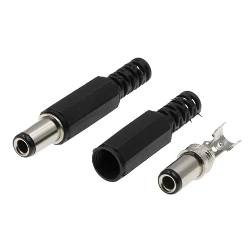 Conector de alimentación CC 5,5x2,1mm para instalaciones de tiras LED y routers 4