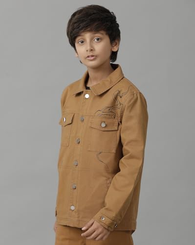 Image of Under Fourteen Only Boys Winter Jacket, Full Sleeve,Sleeveless Quilted Puffer Jacket with Front Closure, Casual Warm Jacket for Kids, Lightweight Winterwear for School, Outdoor Play and Travel