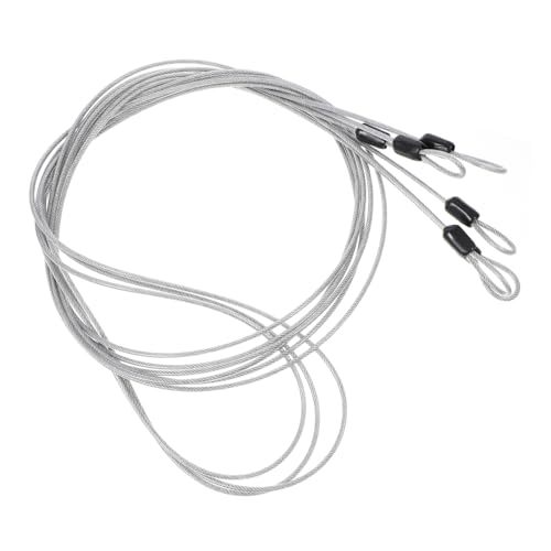 MUCKLILY 3pcs Sturdy Rope Steel Wire Ropes Wire Cable Rope Car Clothing Wire Rope Long Steel Wire Rope Hard Rope