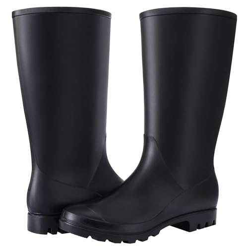 Image of Asgard Women's Tall Rain Boots Waterproof Knee High Rainboots Rubber Garden Boots
