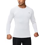 Mens Compression Shirt Long Sleeve Quick Dry Athletic Workout Gym T-Shirt SPF Running Top Sport Undershirt Base Layer - Image 2