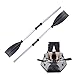 Kayaks and Paddles Kayak Paddle 2Pcs 126Cm Aluminum Alloy Detachable Adjustable Portable Canoe Paddle Thicken Lightweight Kayak Paddles 2 Pack for Inflatable Boat Oar