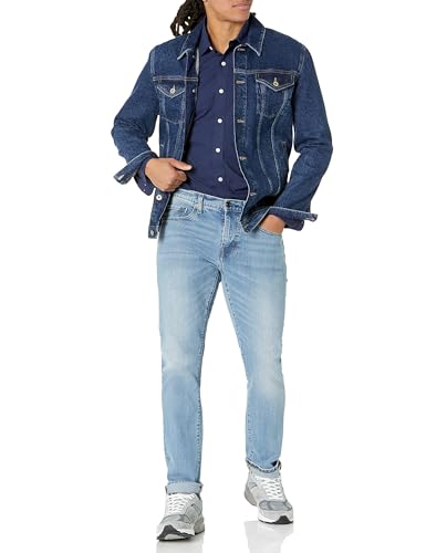 Image of Amazon Essentials Men's Regular-Fit Long-Sleeve Casual Poplin Shirt, Button Front, Business Casual, Collared