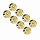 8 Stück 25 x 4 mm Universal Kupfer Lautsprecher Spikes Pads Lautsprecher Shock Base Pad Isolation Ständer Füße Kegel Basis Matten Bodenscheibe (Gold)