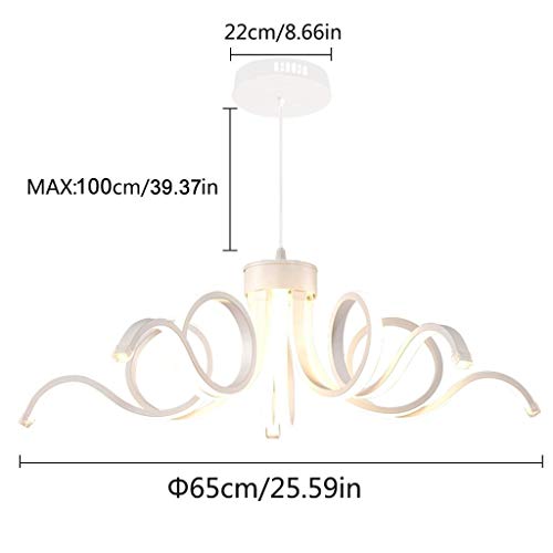 Lustre moderne à 5 têtes pour salon et chambre