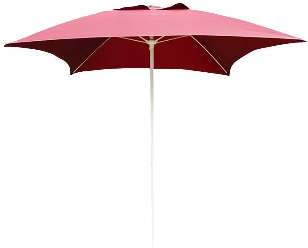 EVXOIJMS Sombrilla portátil cuadrada de 2,0 m para exteriores, sombrilla con dosel, plegable, compacta, protección UV para balcón, terraza, jardín, sombrilla al aire li