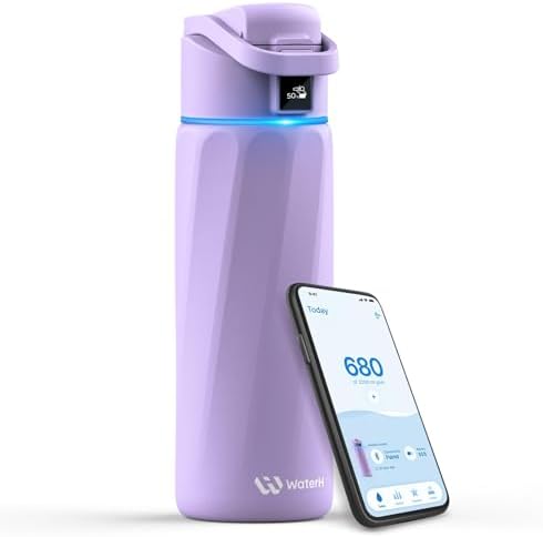 BOOST Smart Water Bottle that Reminds You to Drink, 24oz BPA-Free...