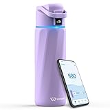 Boost Smart Water Bottle that Reminds You to Drink, 24oz BPA-Free Stainless Steel Vacuum Insulated Bottle, Wide Mouth Water Tracker Bottle with APP, Ideal Gift for Christmas, Thanksgiving Day