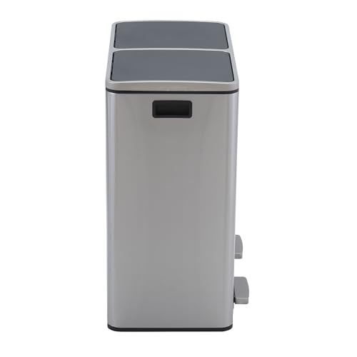 Caneca de basura rectangular doble compartimento 30 litros miniatura 5