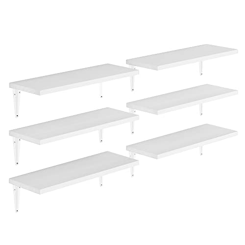 Wallniture Arras 17" x 6" Floating Shelves for Storage, Wall