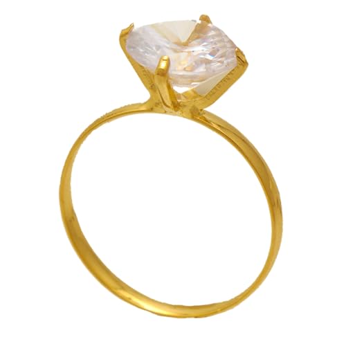 Anel Solitário Grande de Aro Fino Zircônia Folheado em Ouro 18K Softjoias (14)