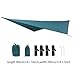 Camping Tarp Hammock Canopy Sun Protection Large Tent Tarp Awning Rain Awning for Fishing, Backyard, Traveling Picnic Outdoor, Dark Green