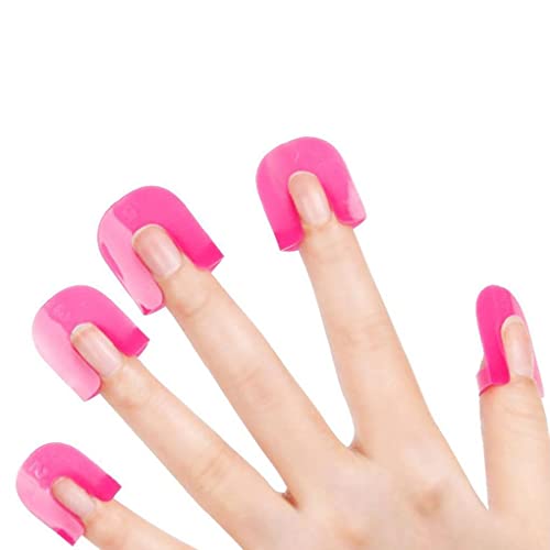 26 Stuk/Set Zacht Plastic Nail Polish Protector Spill-Proof Stickers Manicure Tool Anti Overflow Stick U Type Olie Spill… - Afbeelding 3
