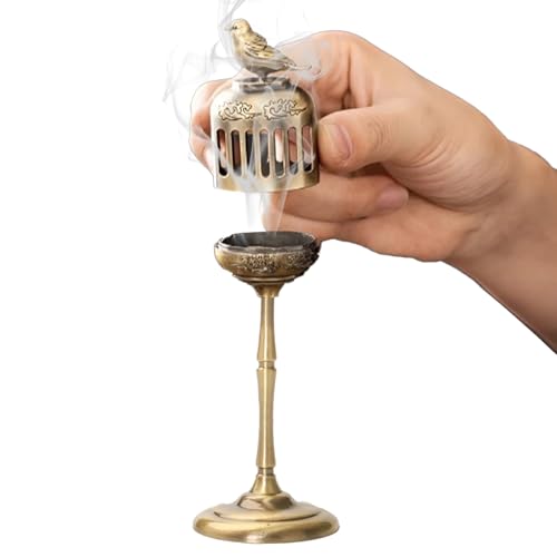 JIEBWCHA Titulaire d'encens, brûleur d'encens - Burner d'encens en métal décor d'aromathérapie - Accessoires de bureau de méditation d'aromathérapie d'aromathérapie pour l'extérieur