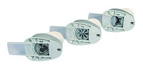 Rayher Paper Craft Punch, Set of 3 Craft Punches with one Heart, one Flower and one Butterfly Design for Card Making and Scrapbooking, 2.54cm, 1", 69105000