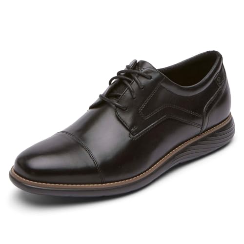 Rockport Men's Garett Cap Toe, Black, 11 M