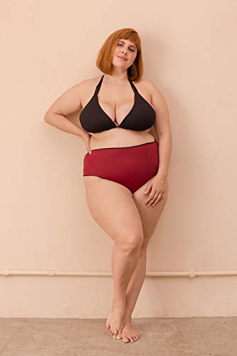 Top Cortininha Dupla Face com Tiras Plus Size Preto-exg