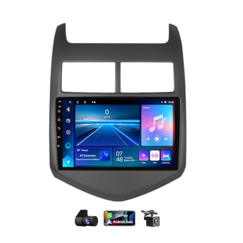 Autorradio Carplay inalámbrico y Android Auto con sonido DSP para Chevrolet Aveo
