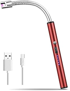 MOSUO Candle Lighter, Electric Arc Lighter USB Rechargeable Windproof Flameless Lighter, Electronic Lighter Long Lighter for Candles, Kitchen, Barbecue, Fireworks