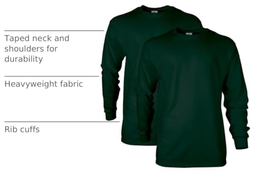 Image of Gildan Adult Ultra Cotton Long Sleeve T-Shirt, Style G2400, Multipack