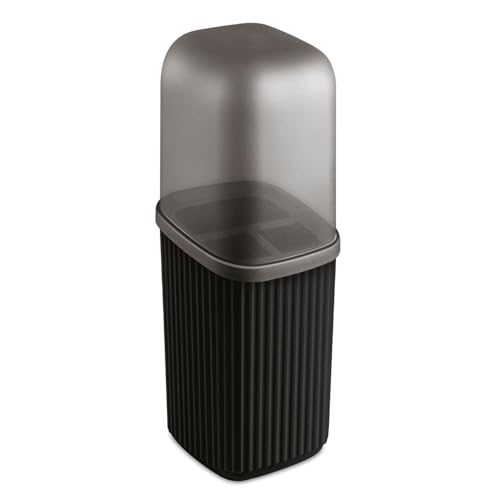 Estojo Dental Porta Escova Dente Higiene Viagem (Preto)