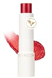 Berrisom Real Me Bouncy Hydrating Cooling Tinted Lip Balm for Dry Lips - Plumping Korean Lip Care for Women & Men - Vegan, Gentle Red