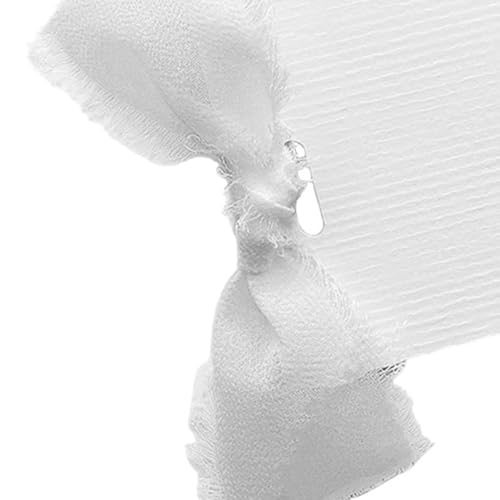 Lot de 20 cartes de table blanches avec ruban en papier - 3