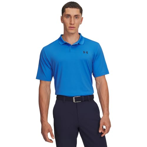 Polo de sport homme Under Armour ample bleu clair taille S vêtements de golf
