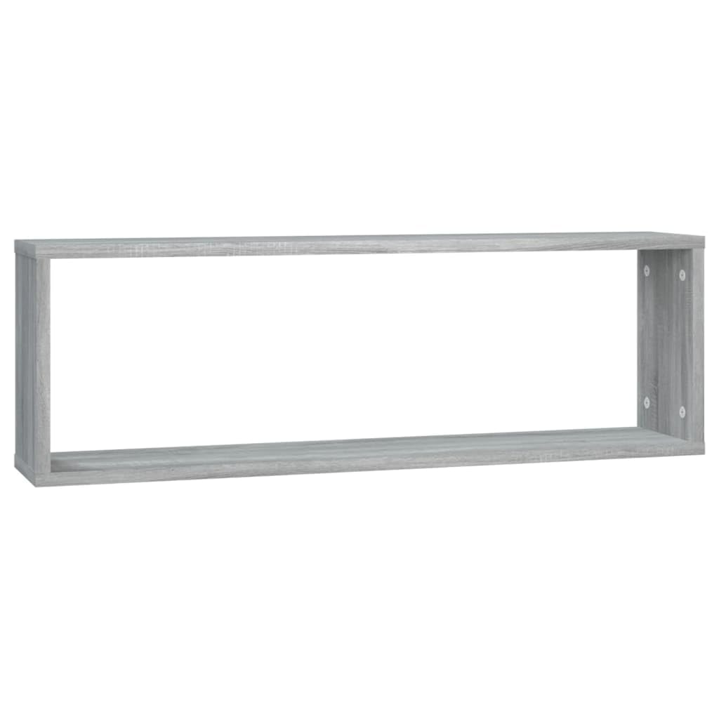 Estantería flotante para pared (80 x 15 x 26,5 cm, 2 unidades), color gris Sonoma