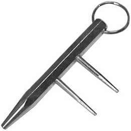 MysticalBlades 5 Inch Chrome Kubaton with Ninja Keychain