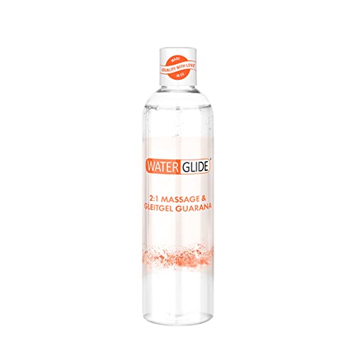 Waterglide 2-in-1 Gleit- und Massagegel Guarana | Stimuliert & Pflegt | Kondomfreundlich mit anregendem Frischekick | 100 ml Gleitmittel Frau & Mann für Sex und Sexspielzeug