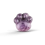 天然アメジスト猫足ヒーリングクリスタル-ポジティブなエネルギー、知恵、幸運のギフトとなる風水装飾