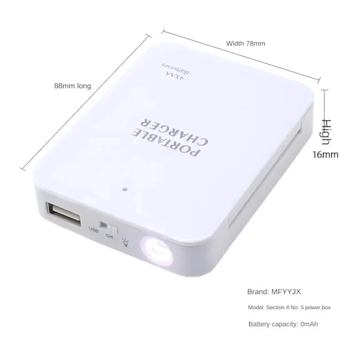 Cargador portátil USB con luz LED y baterías AA miniatura 4