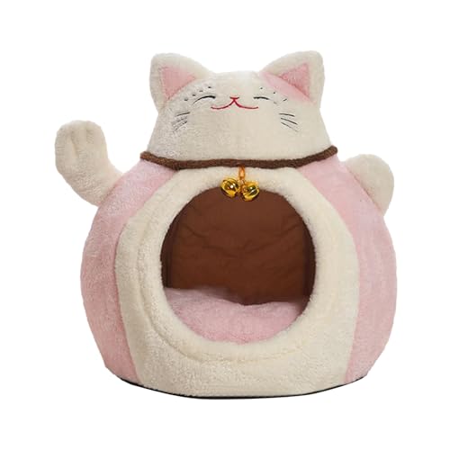 Cat Cave Bed cama cueva para gatos casa aislada semicerrada con cojín cálido 2