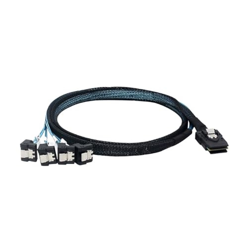 Cable Internal S-AS 36PIN a 4x SATA 7PIN con Latch 0.5m miniatura 5