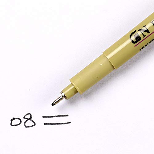 Set de 6 bolígrafos de tinta gel negro Tooloflife miniatura 7