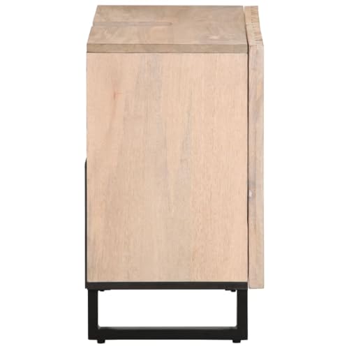 Armario para lavabo de baño de 62x34x58 cm con mango de madera maciza 6