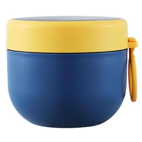aislada de 600 ml, térmica con tapa y cuchara, doble , a prueba de fugas, contenedor de alimentos para niños y adultos, ideal para picnics o escuela para calentar la comida