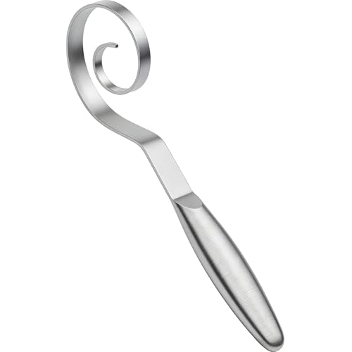 Image of TEEVEA Danish Dough Whisk, Seamless Stainless Steel for Sourdough Bread | Food-grade 304 stainless steel, rust and corrosion resistant, bend-proof, easy to clean, dishwasher safe
