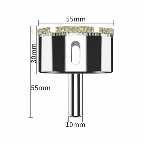 Set de 10 brocas diamantadas de 8 mm para vidrio y cerámica miniatura 2