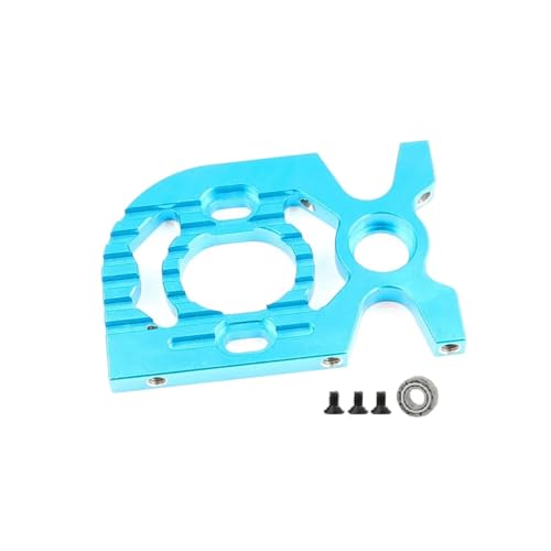 Support moteur alu Tamiya TT01 bleu anodisé pour mise à niveau 1/10
