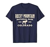 Rocky Mountain National Park Colorado USA Outdoor Unisex-Adults T-Shirt Blue Small Classic Fit Short Sleeve Crew Neck T-Shirt