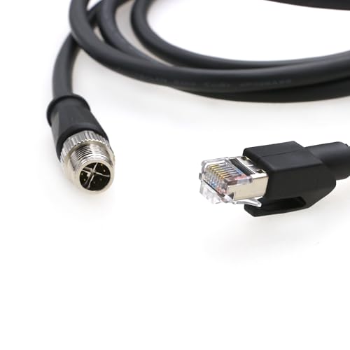 Cable Ethernet SZRMCC M12 8 Pin X-Coded a RJ45 Cat7e 5m miniatura 3