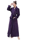 Artfasion Women's Long Flannel Bathrobe Ultra Soft Plush Microfiber Fleece...
