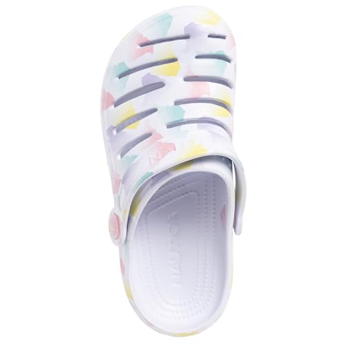 Image of Nautica Kids Clog Sandals - Slip-On Lightweight Water Shoes with Adjustable Heel Strap - Comfortable EVA Slip-Resistant Clogs for Boys & Girls - Toddler & Youth Sizes